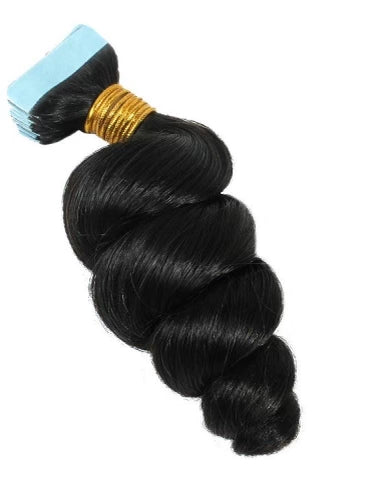 Tape-In - POP CURL (Brazilian Loose Curl Hair)100g 20-40 pieces needed minimum
